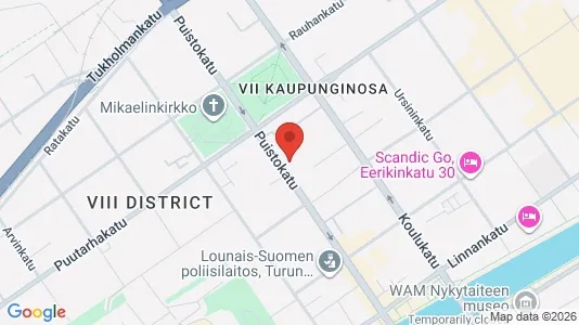 Apartments for rent i Turku - kort over placeringen