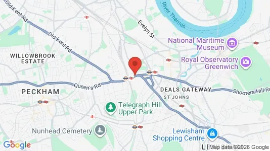 Apartments for rent i London SE14 - kort over placeringen