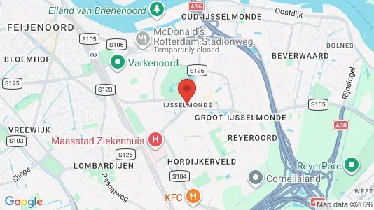 Apartments for rent i Rotterdam IJsselmonde - kort over placeringen