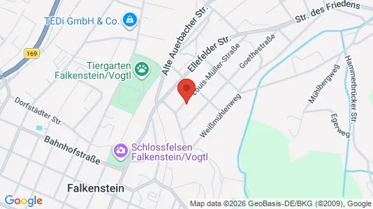 Apartments for rent i Vogtlandkreis - kort over placeringen