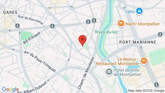 Apartments for rent i Montpellier - kort over placeringen