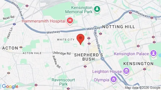 Apartments for rent i London W12 - kort over placeringen
