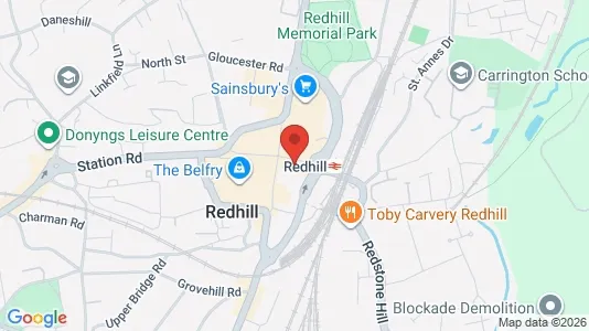 Apartments for rent i Redhill - Surrey - kort over placeringen