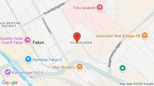 Apartments for rent i Falun - kort over placeringen