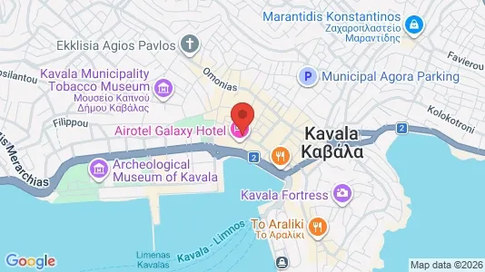 Apartments for rent i Kavala - kort over placeringen