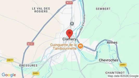 Apartments for rent in Clamecy - Photo from Google Street View