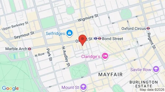 Apartments for rent i London W1A - kort over placeringen