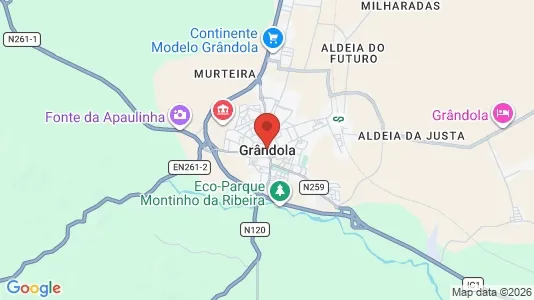 Apartments for rent i Grândola - kort over placeringen