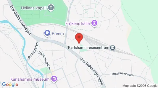 Apartments for rent i Karlshamn - kort over placeringen