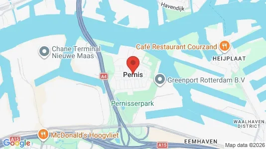 Houses for rent i Rotterdam Pernis - kort over placeringen