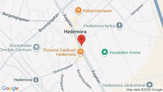 Apartments for rent i Hedemora - kort over placeringen