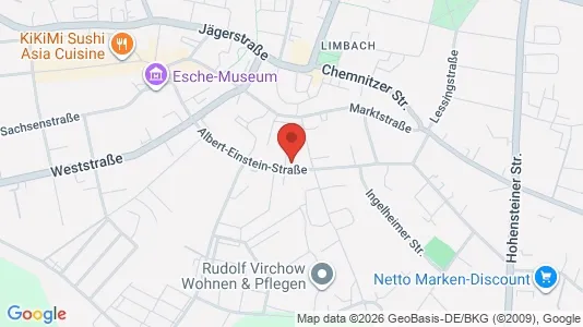 Apartments for rent i Zwickau - kort over placeringen