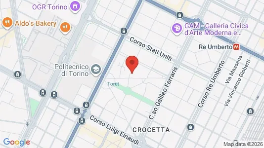 Apartments for rent i Turin - kort over placeringen