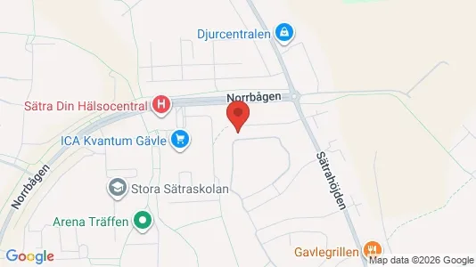 Apartments for rent i Gävle - kort over placeringen
