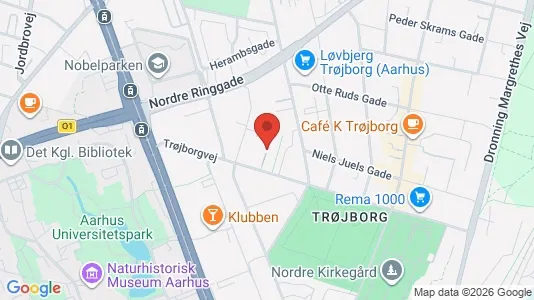 Apartments for rent i Aarhus N - kort over placeringen