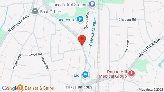 Apartments for rent i Crawley - West Sussex - kort over placeringen
