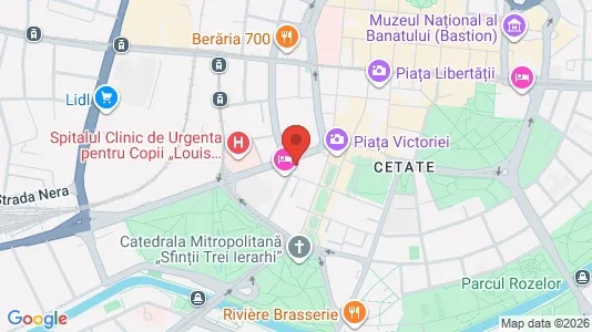Apartments for rent i Timişoara - kort over placeringen