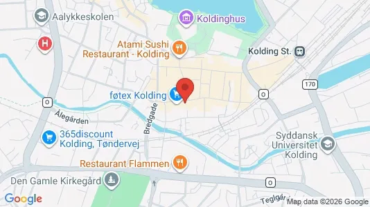 Apartments for rent i Kolding - kort over placeringen
