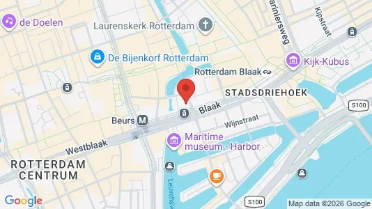 Apartments for rent i Rotterdam Centrum - kort over placeringen