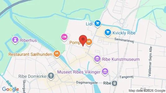 Apartments for rent i Ribe - kort over placeringen