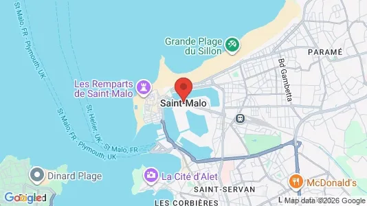 Houses for rent i Saint-Malo - kort over placeringen