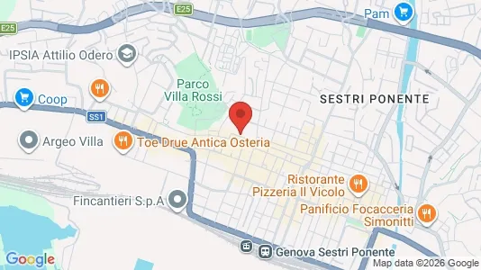 Apartments for rent i Genoa - kort over placeringen