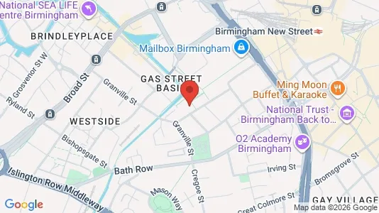 Apartments for rent i Birmingham - West Midlands - kort over placeringen