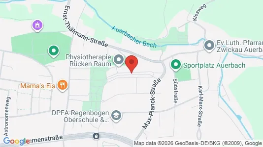 Apartments for rent i Zwickau - kort over placeringen