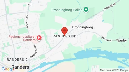 Apartments for rent i Randers NØ - kort over placeringen