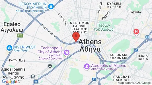 Apartments for rent i Athens Metaxourgio - kort over placeringen
