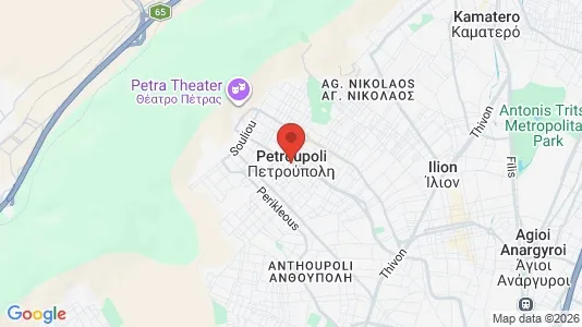 Apartments for rent i Petroupoli - kort over placeringen
