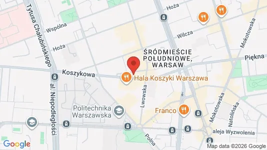 Apartments for rent i Warszawa Śródmieście - kort over placeringen