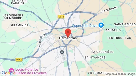 Apartments for rent i Carpentras - kort over placeringen