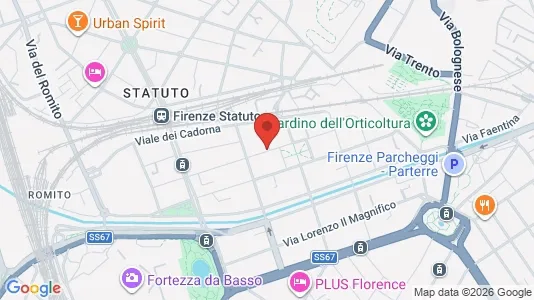 Rooms for rent i Florence - kort over placeringen
