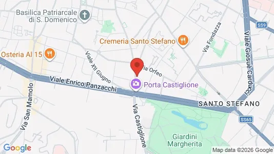 Apartments for rent i Bologna - kort over placeringen