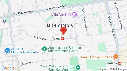 Rooms for rent i Roma Municipio V – Prenestino/Centocelle - kort over placeringen
