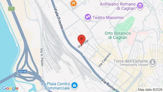Rooms for rent i Cagliari - kort over placeringen