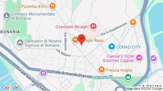 Rooms for rent i Cagliari - kort over placeringen
