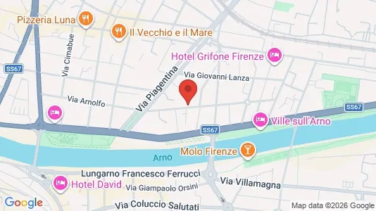 Rooms for rent i Florence - kort over placeringen