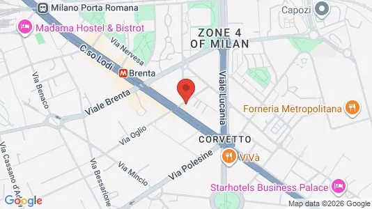 Apartments for rent i Milano Zona 5 - Vigentino, Chiaravalle, Gratosoglio - kort over placeringen