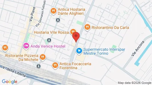 Apartments for rent i Venice - kort over placeringen