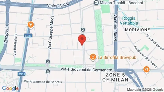 Rooms for rent i Milano Zona 5 - Vigentino, Chiaravalle, Gratosoglio - kort over placeringen