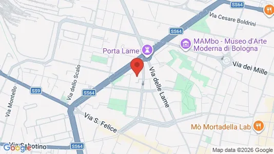 Apartments for rent i Bologna - kort over placeringen