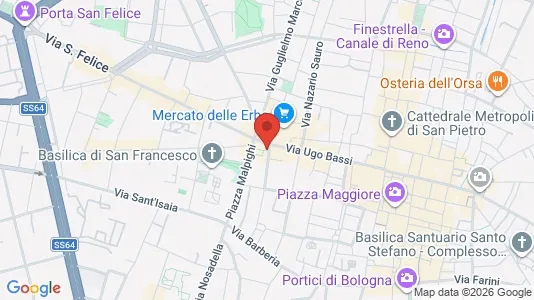 Apartments for rent i Bologna - kort over placeringen
