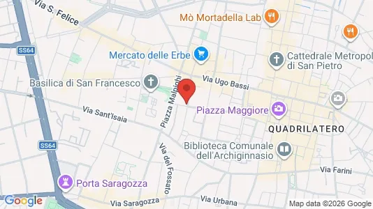 Apartments for rent i Bologna - kort over placeringen