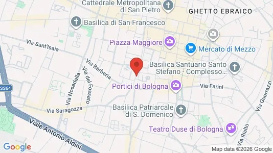 Apartments for rent i Bologna - kort over placeringen