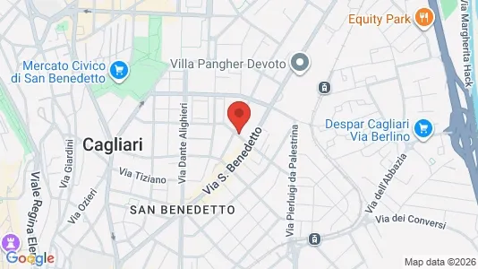 Rooms for rent i Cagliari - kort over placeringen