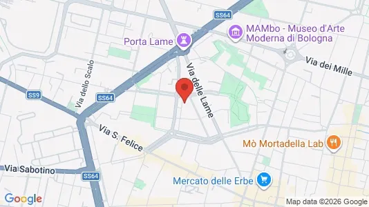 Rooms for rent i Bologna - kort over placeringen