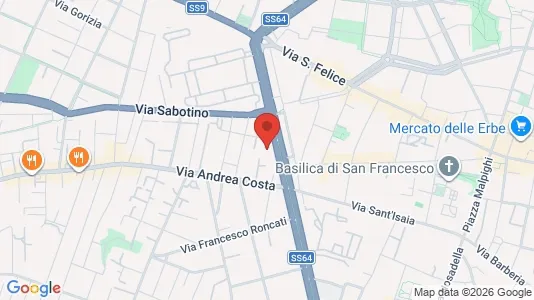 Rooms for rent i Bologna - kort over placeringen