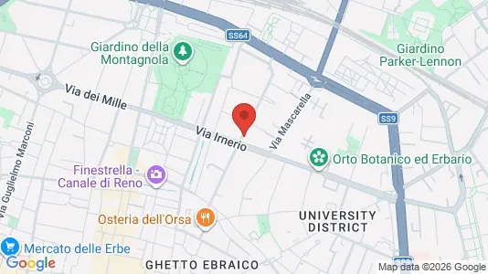 Rooms for rent i Bologna - kort over placeringen